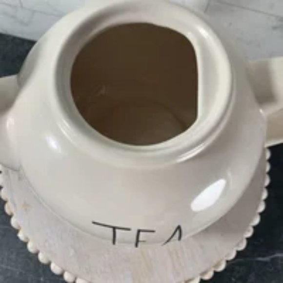 Rae Dunn TEA teapot ceramic new never been used - Picture 2 of 6